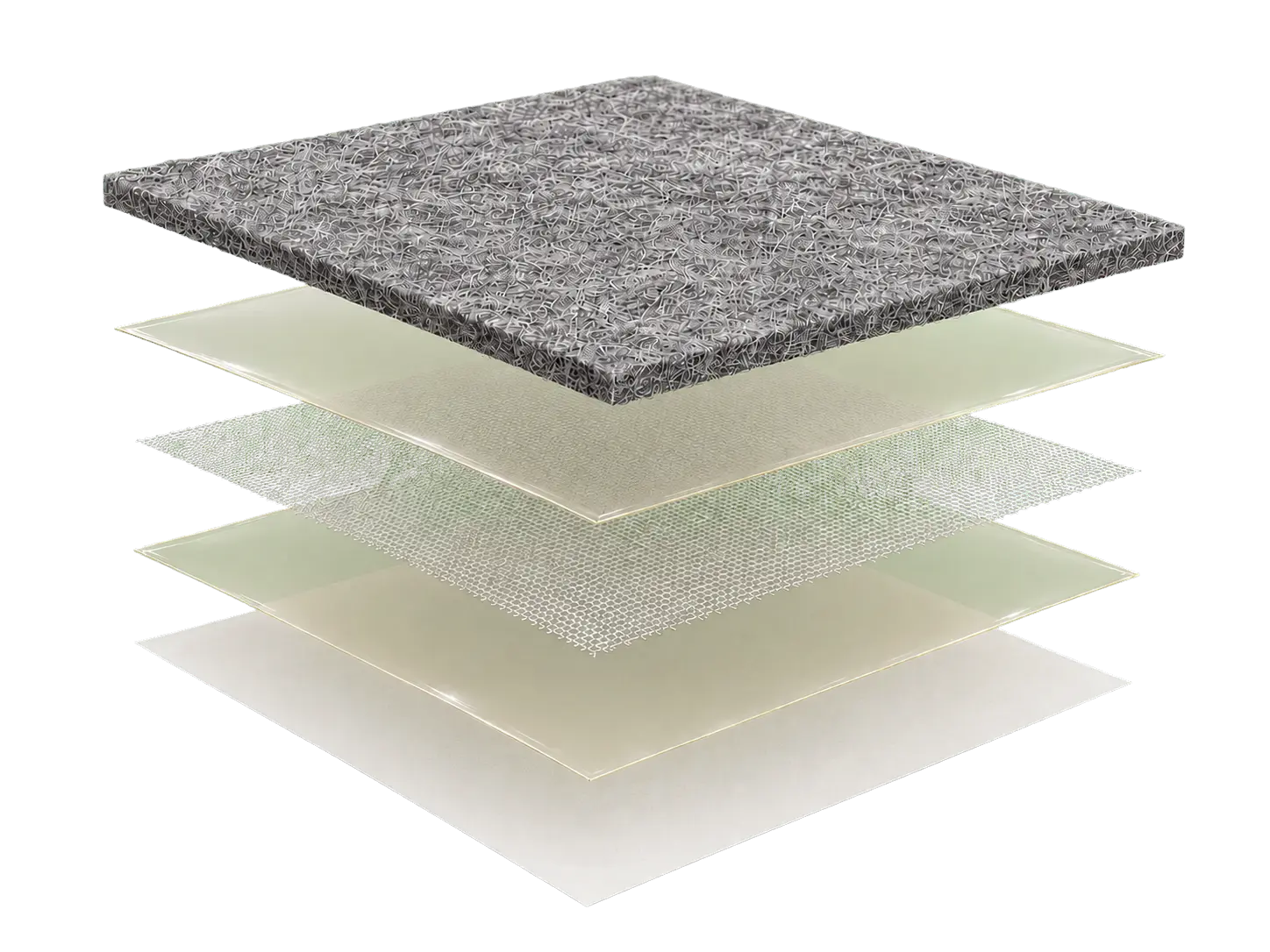 Feltease reinforced felt pad structure